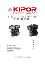 Kipor KD186 Manual De Funcionamiento