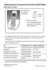 Uniden DECT1363 Serie Manual Para El Usuario