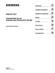 Siemens SIMATIC NET SCALANCE XM-400 Instrucciones De Servicio