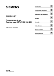 Siemens SIMATIC NET SCALANCE XM-400 Instrucciones De Servicio