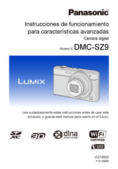 Panasonic Lumix DMC-SZ9 Instrucciones De Funcionamiento Para Características Avanzadas