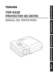 Toshiba TDP-EX20 Manual Del Propietário