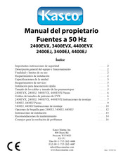 Kasco 4400EJ Manual Del Propietário