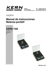 KERN TAB 20-3 Manual De Instrucciones