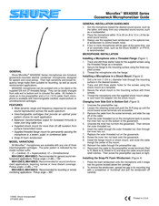 Shure Microflex MX400SE Serie Manual De Instrucciones