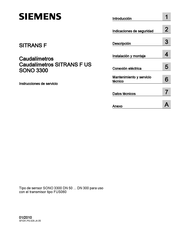 Siemens SITRANS F US SONO 3300 DN 80 Instrucciones De Servicio