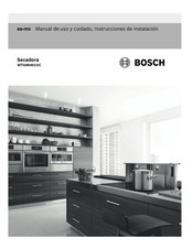 Bosch Appliances WTG86401UC Manual De Uso Y Cuidado, Instrucciones De Instalación