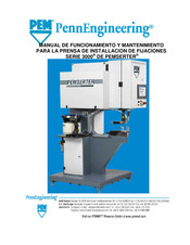 PennEngineering PEMSERTER 3000 Serie Manual De Funcionamiento Y Mantenimiento