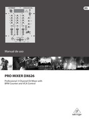 Behringer PRO MIXER DX626 Manual De Uso