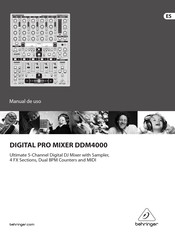 Behringer Digital Pro Mixer DDM4000 Manual De Uso