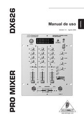 Behringer PRO MIXER DX626 Manual De Uso