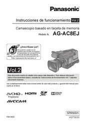 Panasonic AG-AC8EJ Instrucciones De Funcionamiento