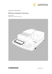 Sartorius MA100 Instrucciones De Funcionamiento