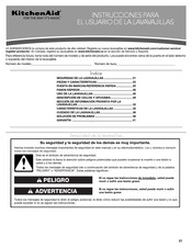 KitchenAid KDTE204E Instrucciones Para El Usuario