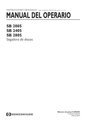 Kongskilde SB 2405 Manual Del Operario