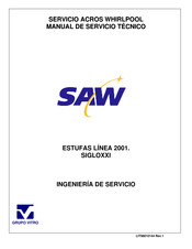 Whirlpool SAW SIGLOXXI Serie Manual De Servicio