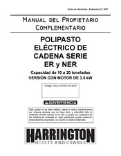 Harrington ER150S Manual Del Propietário