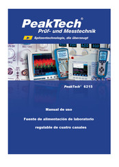 PeakTech 6215 Manual De Uso