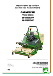 Amazone PROFIHOPPER PH-1250 zDrive Instrucciones De Servicio, Cuaderno De Mantenimiento