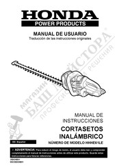 Honda Power Products HHHE61LE Manual De Usuario