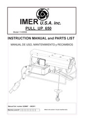 IMER USA PULL UP 650 Manual De Uso & Mantenimiento