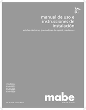 mabe EMBS526 Manual De Uso E Instrucciones De Instalación