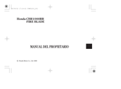 Honda CBR1000RR FIRE BLADE Manual Del Propietário