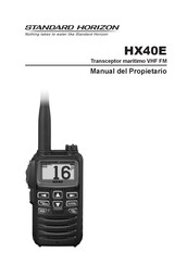 Standard Horizon HX40E Manual Del Propietário