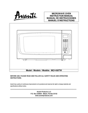 Avanti MO1450TW Manual De Instrucciones