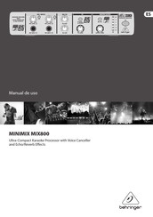 Behringer MINIMIX MIX800 Manual De Uso