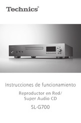 Technics SL-G700 Instrucciones De Funcionamiento