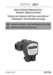 GEMÜ 3021 Instrucciones De Montaje