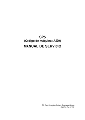 Ricoh SP5 A229 Manual De Servicio