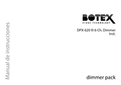 Botex DPX-620 III 6-Ch. Dimmer Inst. Manual De Instrucciones