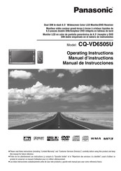 Panasonic CQ-VD6505U Manual De Instrucciones