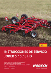 horsch JOKER 5 HD Instrucciones De Servicio