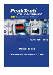 Peaktech 2860 Manual De Uso