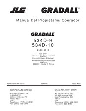 JLG GRADALL 534D-9 Manual Del Propietário, Operador