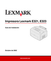 Lexmark E321 Guia De Instalacion