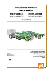 Amazone Catros 9003-2TX Instrucciones De Servicio