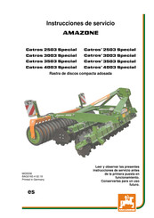 Amazone Catros 3503 Special Instrucciones De Servicio