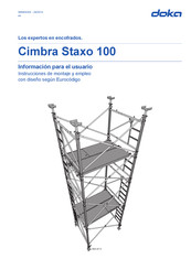 Doka Cimbra Staxo 100 Instrucciones De Montaje Y Empleo