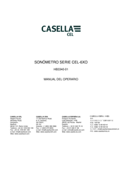 CASELLA CEL HB3340-01 Manual Del Operario