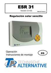 Technische Alternative ESR 31 Operacion Instrucciones De Montaje