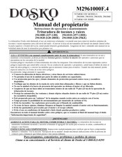 DOSKO 2961000 Manual Del Propietário