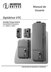 Invertek Drives Optidrive VTC Serie Manual De Usuario