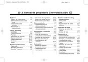 Chevrolet Malibu 2012 Manual De Propietario