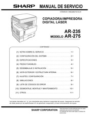 Sharp AR-275 Manual De Servicio