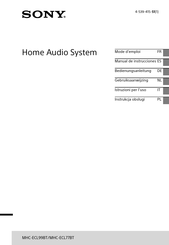 Sony MHC-ECL99BT Manual De Instrucciones