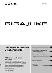 Sony Gigajuke NAS-50HDE Guía Rápida